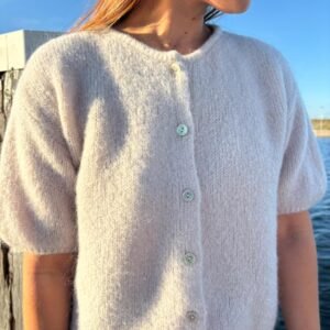 Gebreid korte mouwen vestje