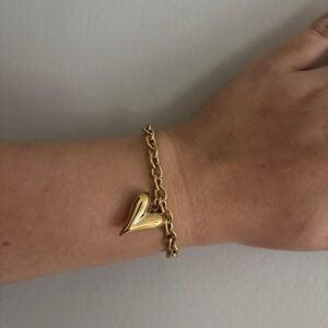 Gleaming love armband goud
